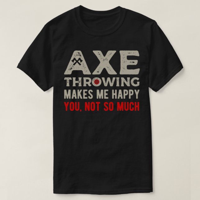 Funny Ax Throwing T Shirt (Design framsida)