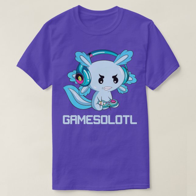 Funny Axolotl Älskare Gamesalotl-spel Axolotl Kids T Shirt (Design framsida)