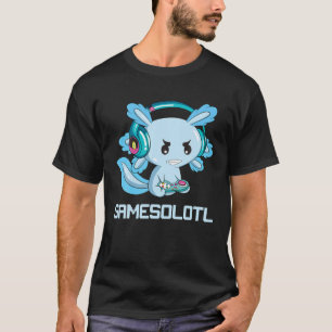 Funny Axolotl Älskare Gamesalotl-spel Axolotl Kids T Shirt