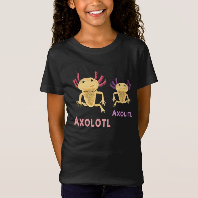 Funny Axolotl Axolitl Pun T Shirt (Framsida)