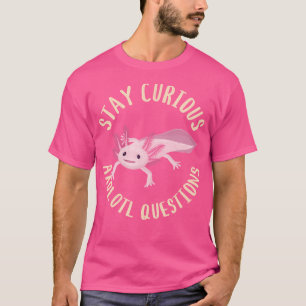 Funny Axolotl-frågor Kawaii Salamander Amphibia T Shirt