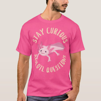 Funny Axolotl-frågor Kawaii Salamander Amphibia T Shirt