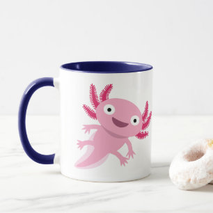 Funny Axolotl Illustration Mugg