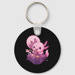 Funny Axolotl Noodle Anime Kawaii Axolotl Eating R Nyckelring