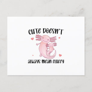 Funny Axolotl Ord Vykort