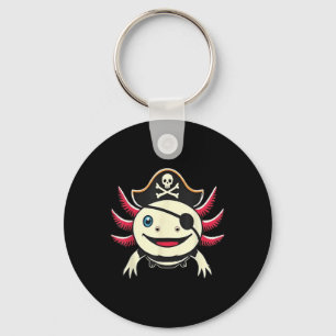 Funny Axolotl Pirat Cute Halloween Costume Tee Ad Nyckelring