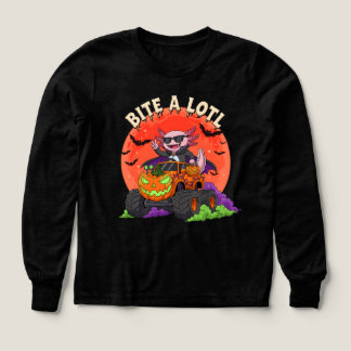 Funny Axolotl Vampire Halloween Monster Lastbil T Shirt