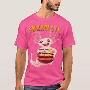 Funny Axolotls Salamander Cute Ramen Snaxolotl Axo T Shirt