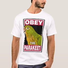 Funny Aztec Parakeet - Bird Art T Shirt