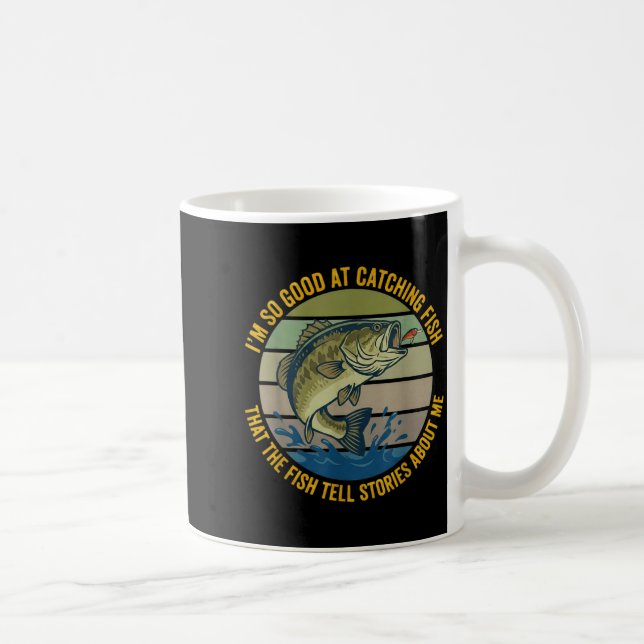 Funny B Fishing Quote Angler Snnerbait Lure Humor  Kaffemugg (Höger)