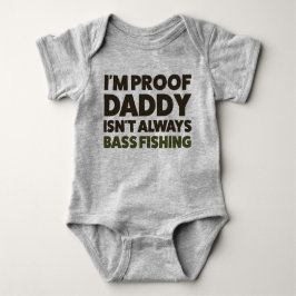 Funny Baby Bass Fishing Jersey Bodydräkt Shirt T