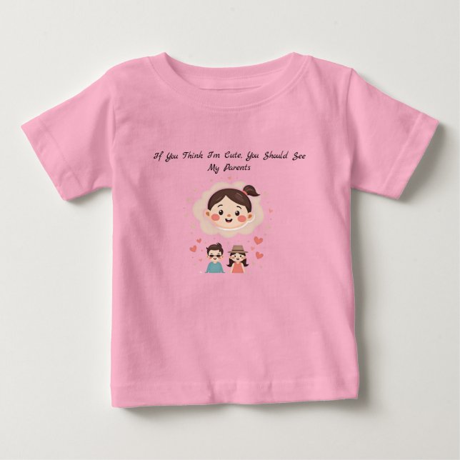 Funny Baby Bodydräkt T Shirt (Framsida)