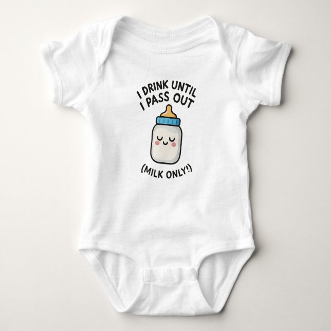 Funny Baby Bodydräkt T Shirt (Framsida)