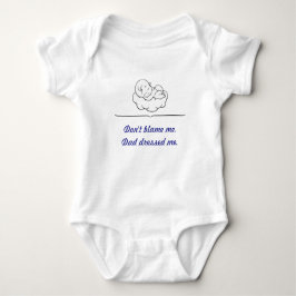 Funny Baby Bodydress - Blue Print Pappa Edition T Shirt