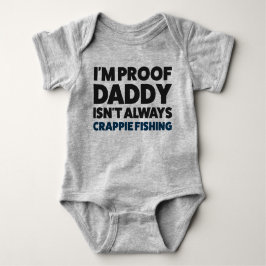 Funny Baby Crappie Fishing Jersey Bodydräkt Shirt T