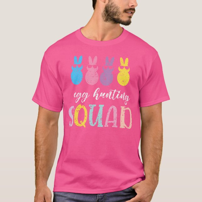 Funny Baby Egg Hunting Squad T Shirt (Framsida)