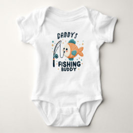 Funny Baby Fish | Pappor Fishing Buddy Baby T Shirt