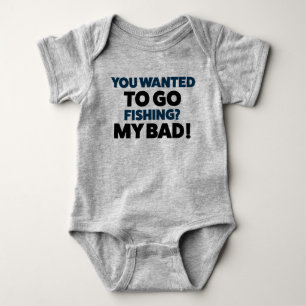 Funny Baby Fishing Jersey Bodydräkt Shirt T