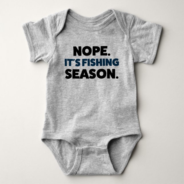 Funny Baby Fishing Jersey Bodydräkt Shirt T Shirt (Framsida)