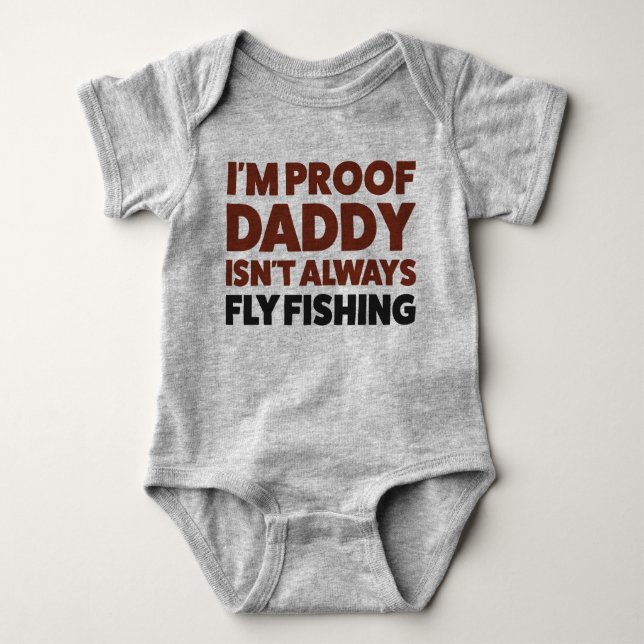 Funny Baby Flygfiske Jersey Bodydräkt Shirt T (Framsida)