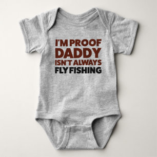 Funny Baby Flygfiske Jersey Bodydräkt Shirt T Shirt