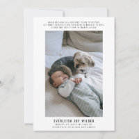 Funny Baby och Hund Photo Birth
