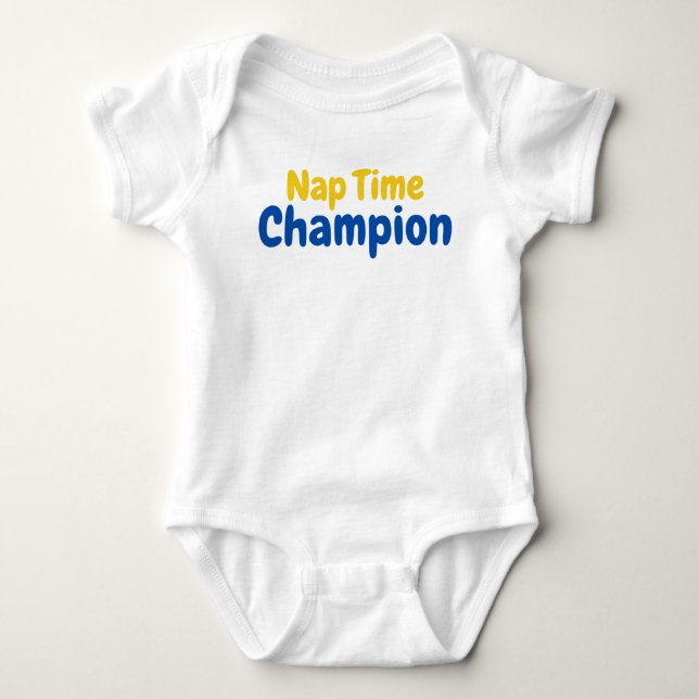 Funny Baby Sleep Humor T Shirt (Framsida)