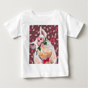 Funny Baby T-Shirt Gris med Ro