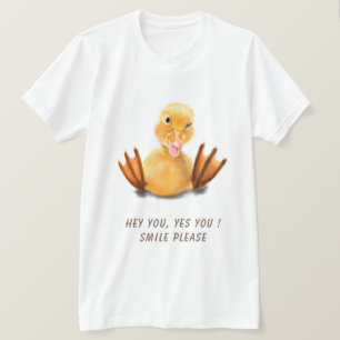 Funny Baby T-Shirt med Anka - Anpassningsbar
