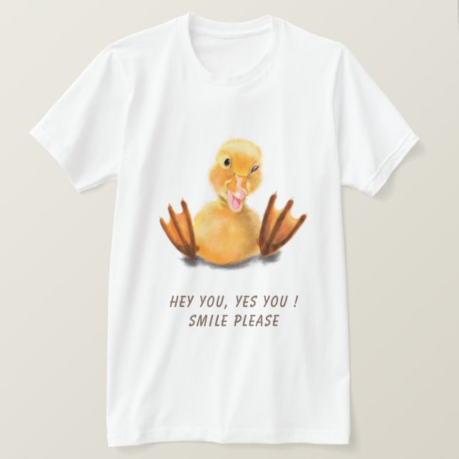 Funny Baby T-Shirt med Anka - Anpassningsbar (Design framsida)