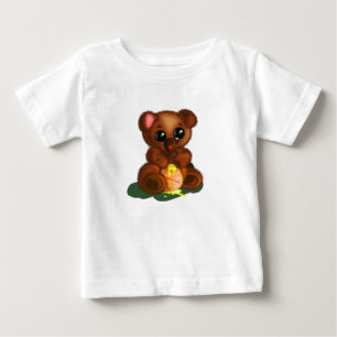 Funny Baby T-Shirt med honungsbjörn