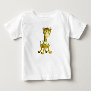 Funny Baby T-Shirt med Lycklig Baby Giraffe