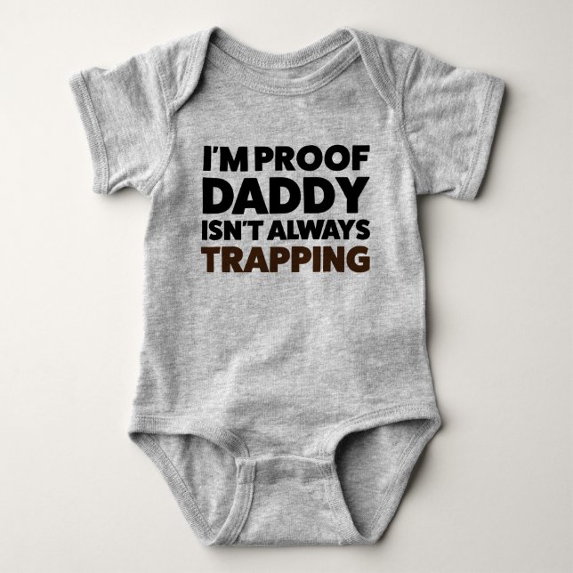 Funny Baby Trapping Jersey Bodydräkt Shirt T Shirt (Framsida)