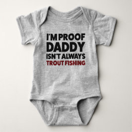 Funny Baby Trout Fishing Jersey Bodydräkt Shirt T
