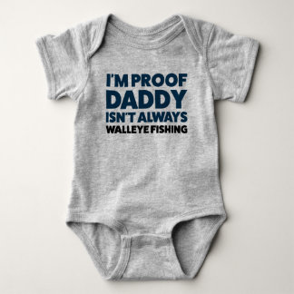 Funny Baby Walleye Fishing Jersey Bodydress Shirt T Shirt