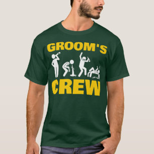 Funny Bachelor Party Grooms Crew Stag Bröllop Part T Shirt