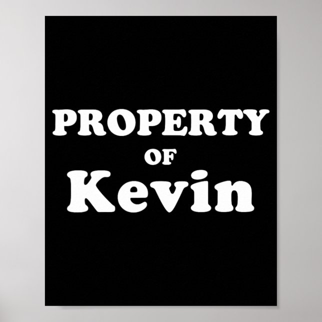 Funny Bachelorette-gåva till Bride Egendom i Kev Poster (Framsidan)