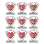 Funny Bachelorette Party Groom's Ansikte Klistermärken<br><div class="desc">Roligt för bridens bachelorettfest. Lägg till ett eget foto av triummet och anpassa med din egen text.</div>