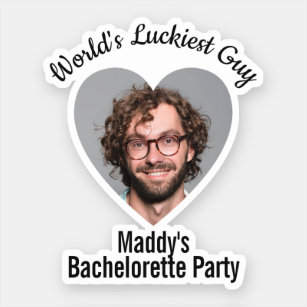 Funny Bachelorette Party Grooms individ Ansikte Klistermärken