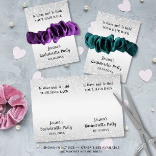 Funny Bachelorette Party Scrunchie Holder Favor Inbjudningar
