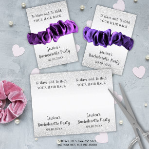Funny Bachelorette Party Scrunchie Holder Favor Vykort