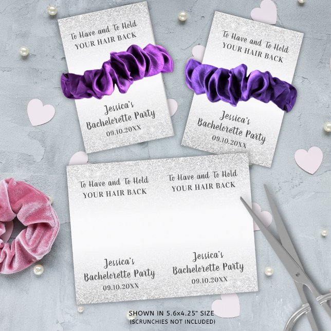 Funny Bachelorette Party Scrunchie Holder Favor Vykort (Skapare uppladdad)