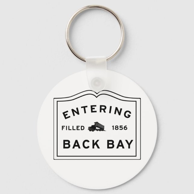Funny Back Bay fylld in Nyckelring (Framsida)