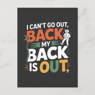 Funny Back Pain Chiropractic Quote Vykort