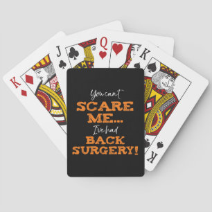 Funny Back Surgery Recovery "Skräm" Casinokort