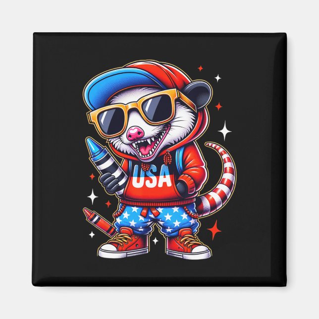 Funny Back to school Crayon Teacher Hip hop Obeu Magnet (Framsidan)