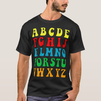 Funny Back to school Hi Alphabet Pre K kindergarte T Shirt