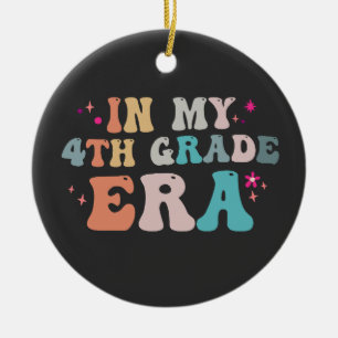 Funny Back to school i min fjärde Klass Era-lärare Julgransprydnad Keramik