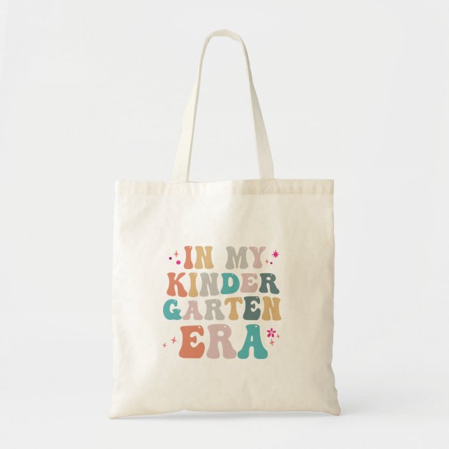 Funny Back to school i min Kindergarten Era Gift Tygkasse (Framsidan)