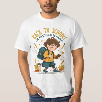 Funny Back to school Tecknad Tee - Student Humor S